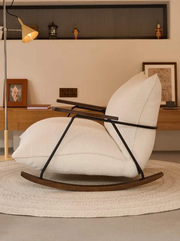 Cream Wind Rocking Chair Home Single Retro Sofa Living Room Balcony White Fatty Leisure
Cream Wind Rocking Chair Home Single Retro Sofa Living Room Balcony White Fatty Leisure