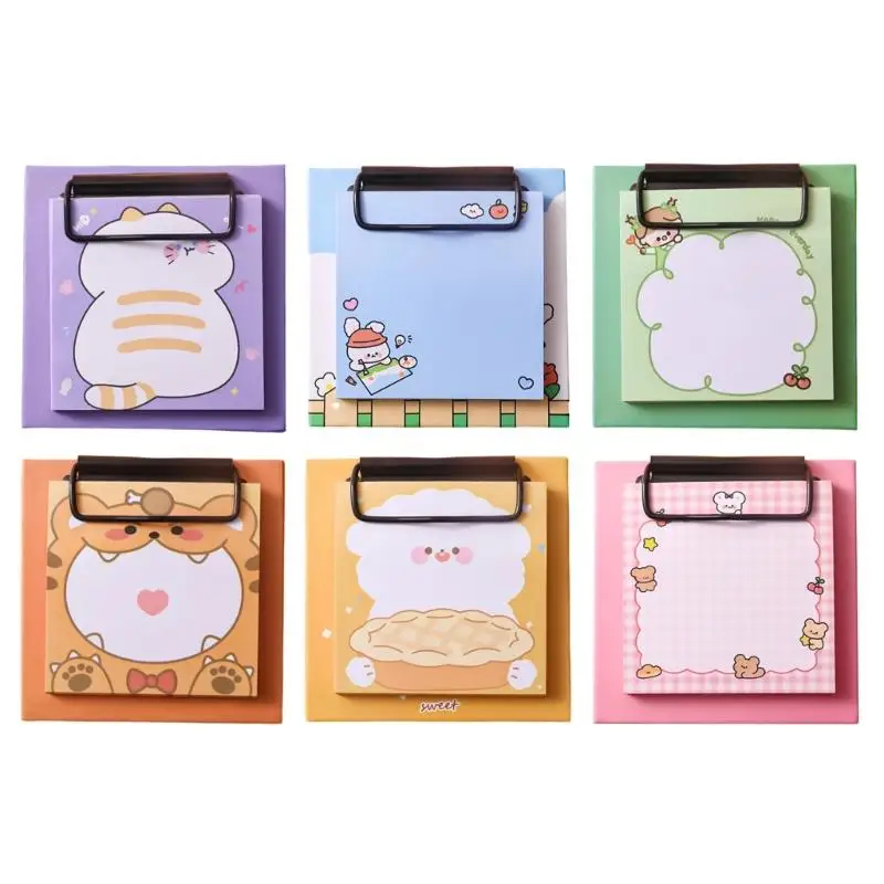 Y1UB Cartoon Note Pad with Clipboard 30Sheets 3x3Inch Small Writing Notepad Pocket Memopad For Study Work Daily Planning
Y1UB Cartoon Note Pad with Clipboard 30Sheets 3x3Inch Small Writing Notepad Pocket Memopad For Study Work Daily Planning