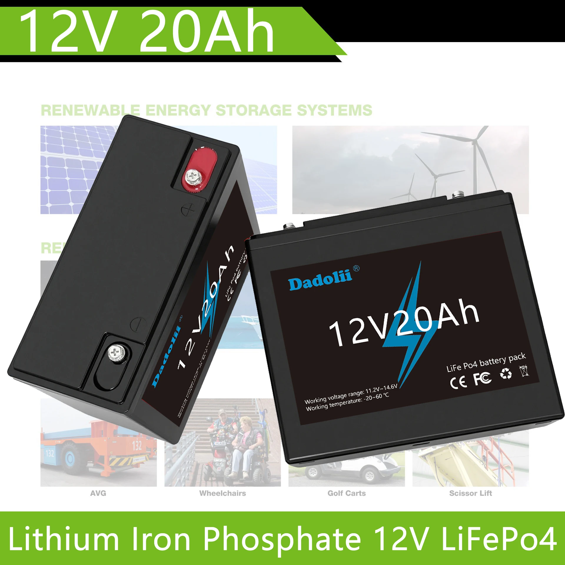 Аккумулятор LiFePO4 12В со встроенной BMS 30А, поддержка последовательного и параллельного подключения для электромобилей, портативных зарядных станций, автодомов, солнечных батарей, гольф-каров
Аккумулятор LiFePO4 12В со встроенной BMS 30А, поддержка последовательного и параллельного подключения для электромобилей, портативных зарядных станций, автодомов, солнечных батарей, гольф-каров