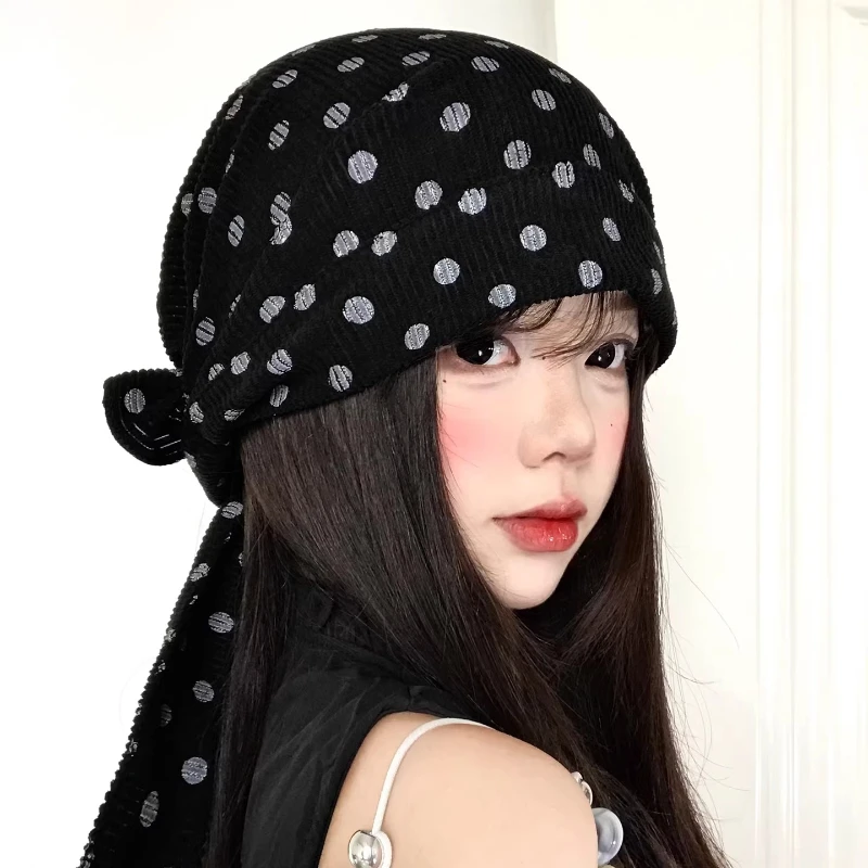Korean Ins Fashion Polka Dot Jacquard Pullover Pile Hat Women's Spring and Summer Niche Personality Lace-up Big Head Beanie Caps
Korean Ins Fashion Polka Dot Jacquard Pullover Pile Hat Women's Spring and Summer Niche Personality Lace-up Big Head Beanie Caps