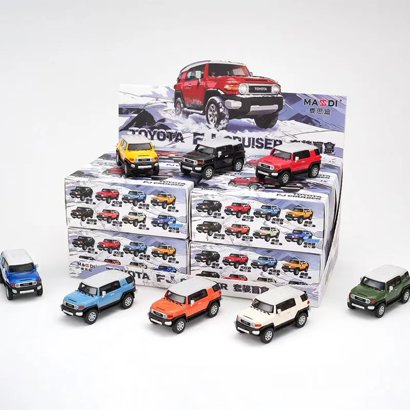 MASDI 1:64 Toyota FJ Land Cruiser Blind Box Off-road Die-cast Simulation Alloy Car Model, Boys' Toy Collection Decoration Item.
MASDI 1:64 Toyota FJ Land Cruiser Blind Box Off-road Die-cast Simulation Alloy Car Model, Boys' Toy Collection Decoration Item.
