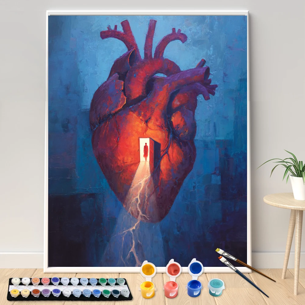 Digital Acrylic Painting Kit DIY The door in my heart Art Canvas Hand Painted Home Decor Personalized Surprise Gift
Digital Acrylic Painting Kit DIY The door in my heart Art Canvas Hand Painted Home Decor Personalized Surprise Gift