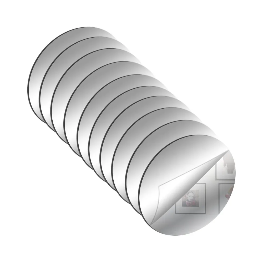 10 frameless mirror tiles, 4-inch circular acrylic lenses, self-adhesive mirror stickers for wall, bedroom, and home decoration
10 frameless mirror tiles, 4-inch circular acrylic lenses, self-adhesive mirror stickers for wall, bedroom, and home decoration