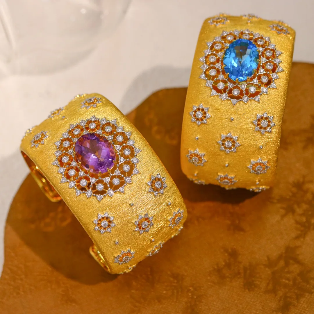 Solid 925 Sterling Silver Plated with Thick 18K Gold Blue Topaz or Amethyst for Unisex or Women Fine Hoiday's Presents
Solid 925 Sterling Silver Plated with Thick 18K Gold Blue Topaz or Amethyst for Unisex or Women Fine Hoiday's Presents