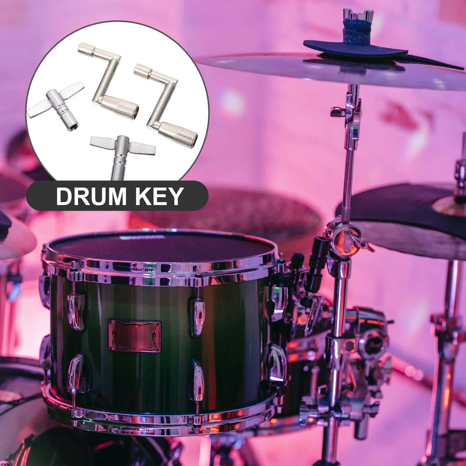4pcs Keys Silver Metal Tuning Keys For Set Percussion Tuning Tools Durable Adjustment Wrench Drum Part Tool Wear Resistant Drum
4pcs Keys Silver Metal Tuning Keys For Set Percussion Tuning Tools Durable Adjustment Wrench Drum Part Tool Wear Resistant Drum