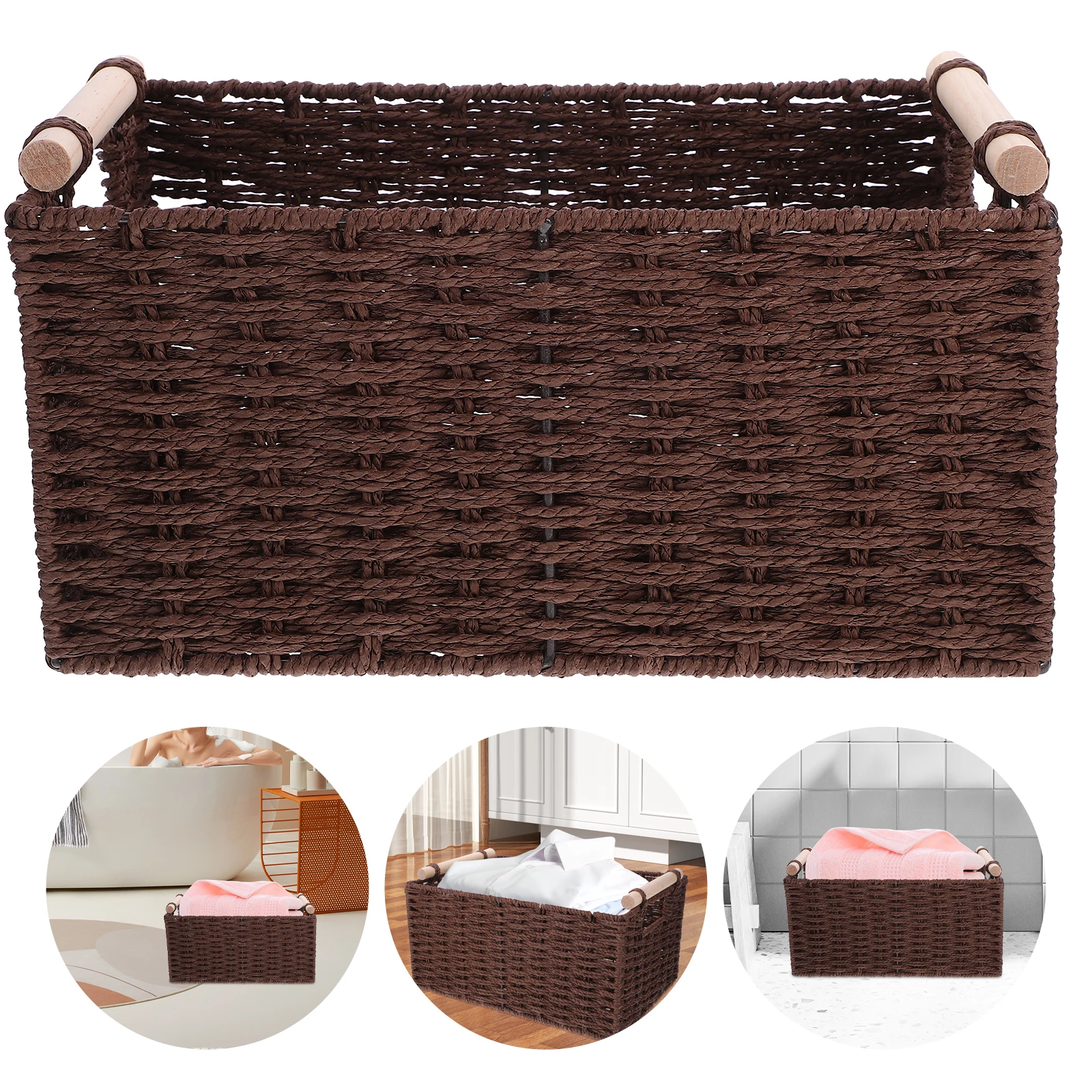 Тканая корзина для хранения 31X21X15 см, настольный органайзер, домашний декор, многофункциональная корзина для хранения с вкладышем, деревянная H-образная корзина
Тканая корзина для хранения 31X21X15 см, настольный органайзер, домашний декор, многофункциональная корзина для хранения с вкладышем, деревянная H-образная корзина