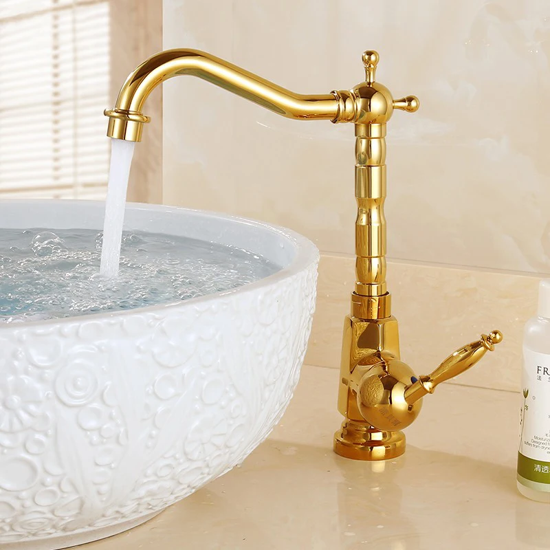 Gold Bronze Basin Faucet 360 Swivel Bathroom Faucets Ceramics Handle Hot and Cold Water Mixer Tap Kitchen Faucets
Gold Bronze Basin Faucet 360 Swivel Bathroom Faucets Ceramics Handle Hot and Cold Water Mixer Tap Kitchen Faucets