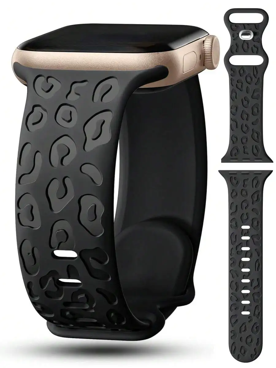 Мягкий силиконовый ремешок для часов с леопардовым принтом, совместимый с Apple Watch 38-49 мм
Мягкий силиконовый ремешок для часов с леопардовым принтом, совместимый с Apple Watch 38-49 мм