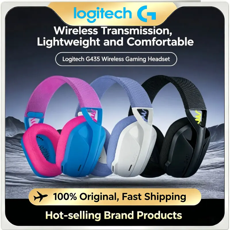 Logitech G435 Bluetooth Wireless Gaming Headset Dual Mode Lightweight Over-Ear Headphones with Mic for Gaming
Logitech G435 Bluetooth Wireless Gaming Headset Dual Mode Lightweight Over-Ear Headphones with Mic for Gaming