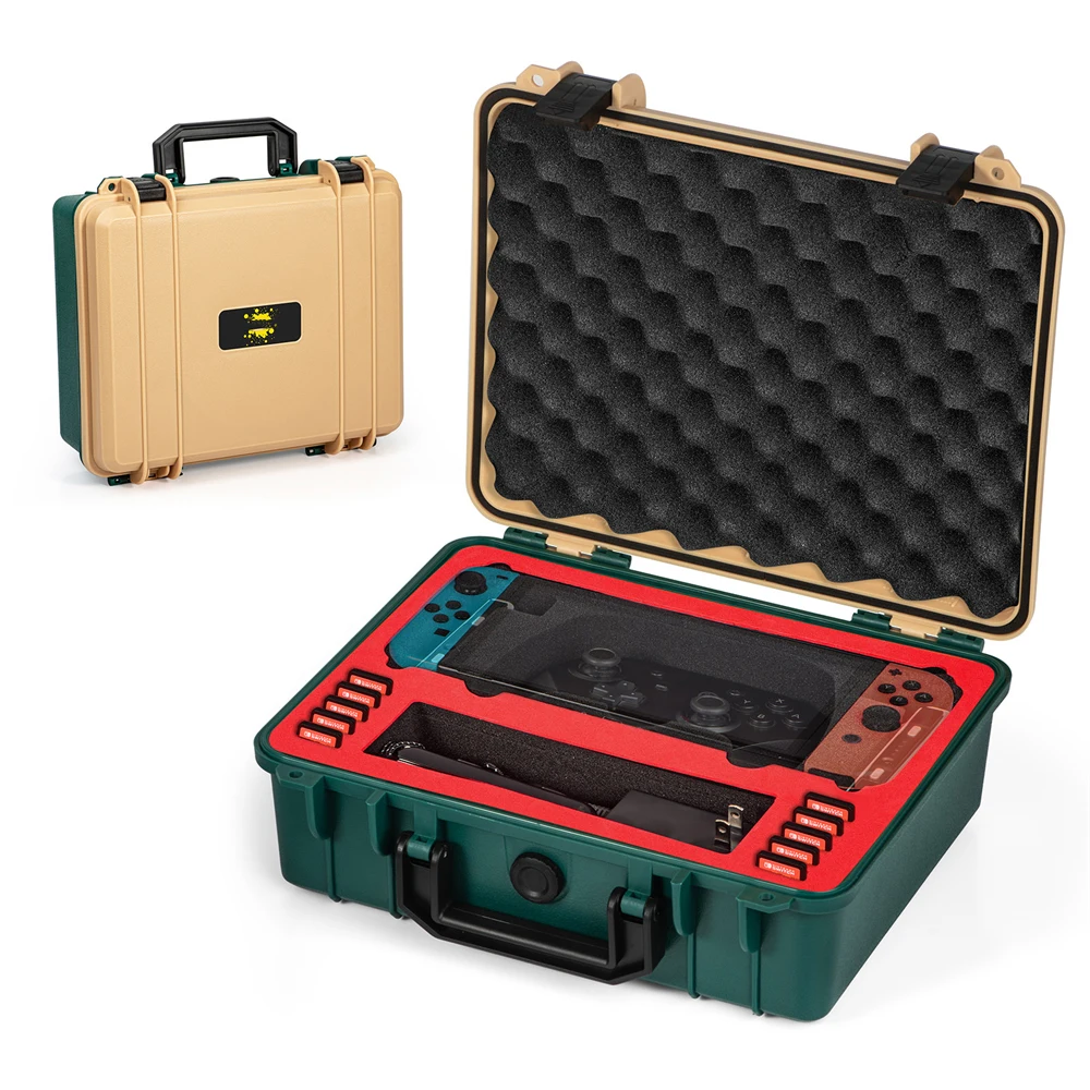 Dual Color Waterproof Gamepad Storage Box Carrying Case Trip Outdoor Portable Storage Case for Switch Lite/ OLED
Dual Color Waterproof Gamepad Storage Box Carrying Case Trip Outdoor Portable Storage Case for Switch Lite/ OLED