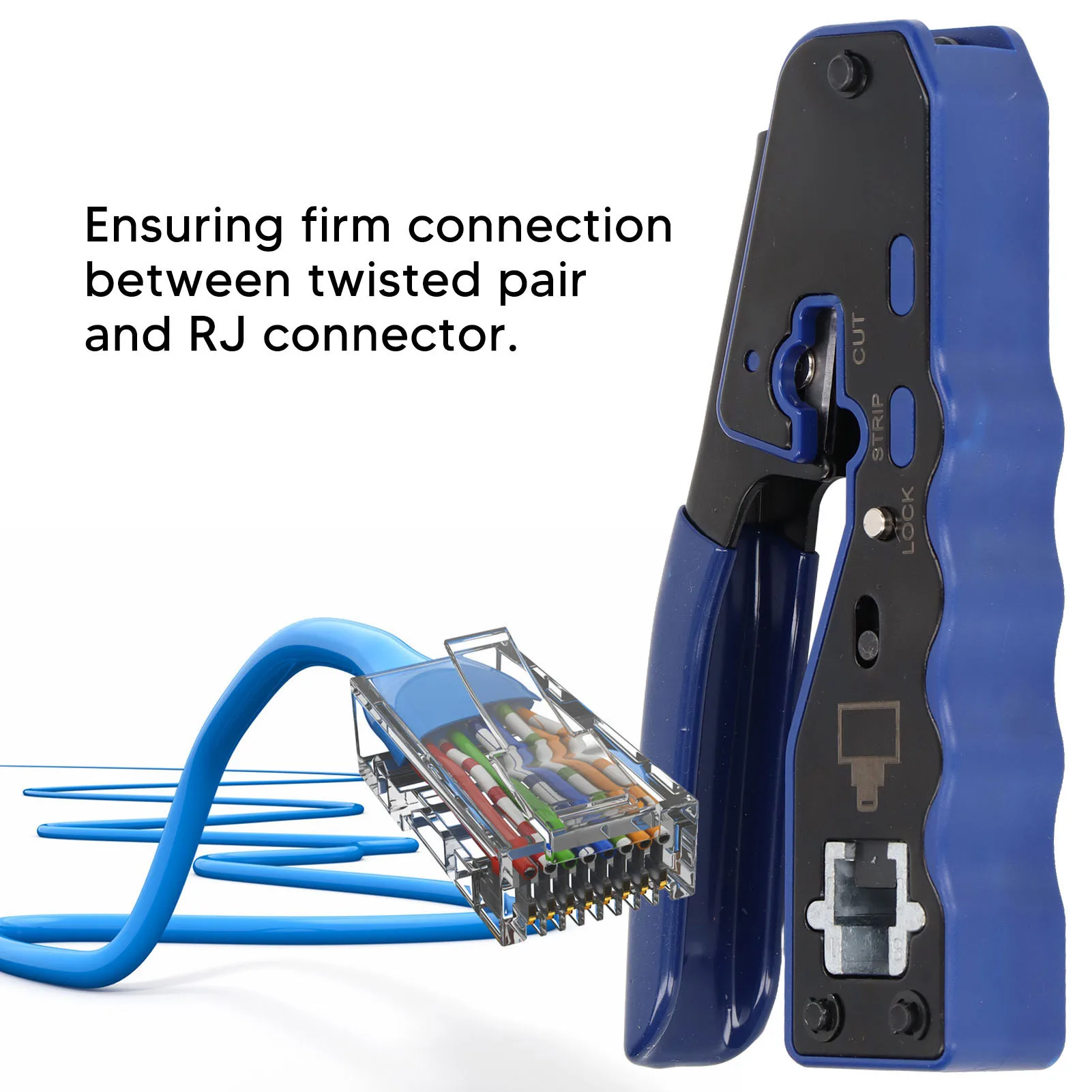 Network Crimp Tool Set RJ45 Connector RJ45 Crimping Tool Set Wire Crimper Cable Stripper with RJ Connector Kit for Network
Network Crimp Tool Set RJ45 Connector RJ45 Crimping Tool Set Wire Crimper Cable Stripper with RJ Connector Kit for Network