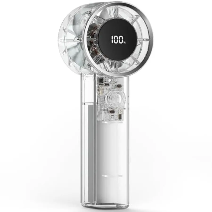 Portable Fan Mini Handheld Turbo Fan for Travel, 20H Max Cooling Time, 1-100 Speeds Rechargeable Battery Fans with LED Display,
Portable Fan Mini Handheld Turbo Fan for Travel, 20H Max Cooling Time, 1-100 Speeds Rechargeable Battery Fans with LED Display,