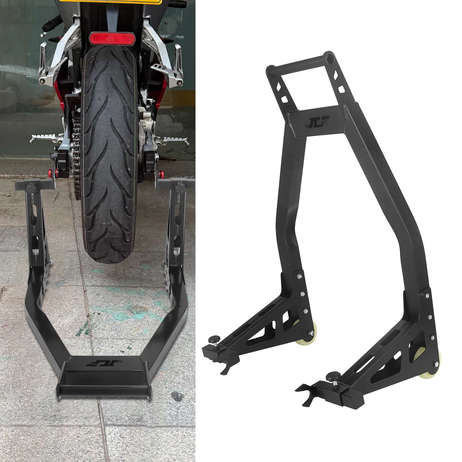 Universal Motorcycle Full Set Front And Rear Wheel Support Stand Wheel Stand Auto Aheel Support Frame Tire Repairing Tool
Universal Motorcycle Full Set Front And Rear Wheel Support Stand Wheel Stand Auto Aheel Support Frame Tire Repairing Tool