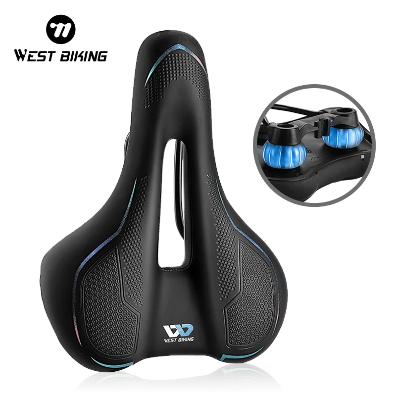 WEST BIKING Bicycle Saddle Thicken Shockproof MTB Road Bike Seat Comfortable Soft Cushion Hollow Non-slip Travel Cycling Saddle
WEST BIKING Bicycle Saddle Thicken Shockproof MTB Road Bike Seat Comfortable Soft Cushion Hollow Non-slip Travel Cycling Saddle