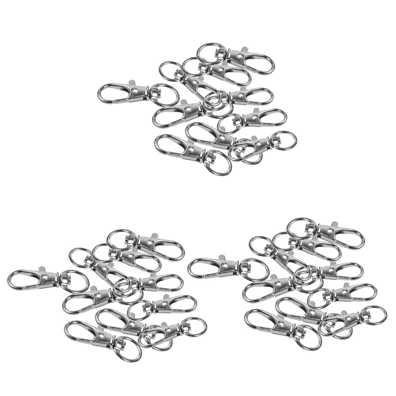 NEW-30Pcs Metal Clasp Swivel Trigger Clips Snap Hooks Key Ring Bags DIY Craft Silver
NEW-30Pcs Metal Clasp Swivel Trigger Clips Snap Hooks Key Ring Bags DIY Craft Silver