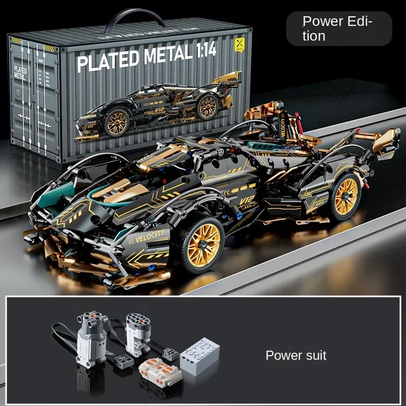 V12 Black Gold Rambo Model Building Block Toy Decoration Cyberpunk Sports Car Gift 911 Tech Racing Boy Birthday Gift
V12 Black Gold Rambo Model Building Block Toy Decoration Cyberpunk Sports Car Gift 911 Tech Racing Boy Birthday Gift