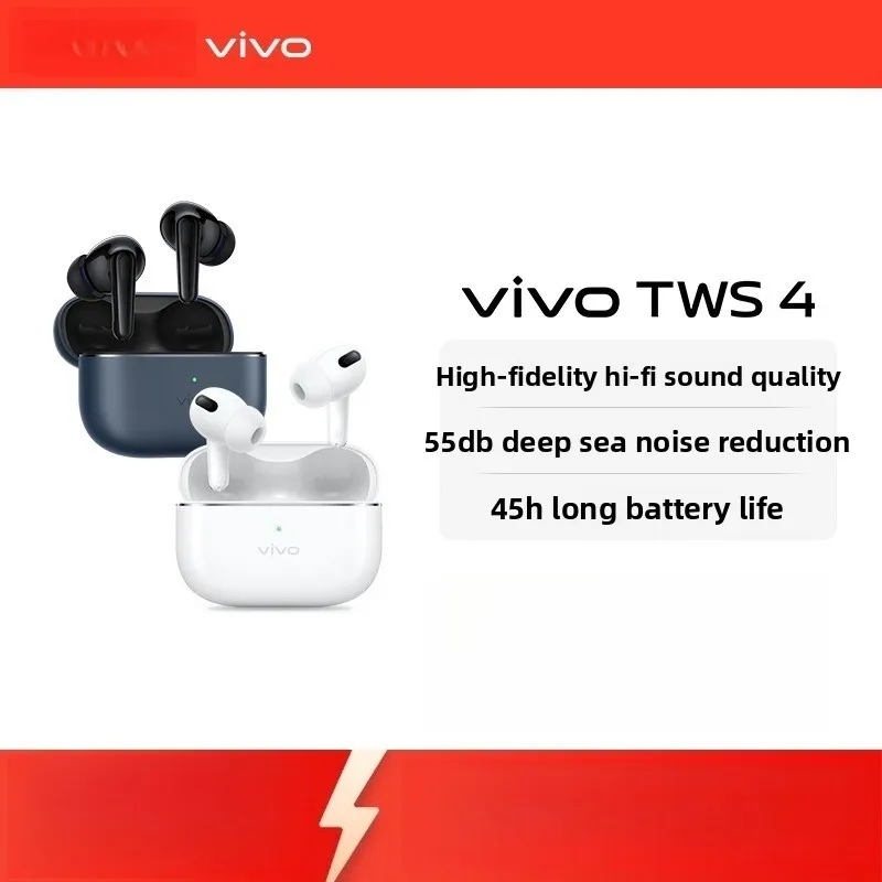 Беспроводные наушники Vivo TWS 4 с шумоподавлением, Bluetooth-гарнитура, беспроводные наушники-вкладыши
Беспроводные наушники Vivo TWS 4 с шумоподавлением, Bluetooth-гарнитура, беспроводные наушники-вкладыши