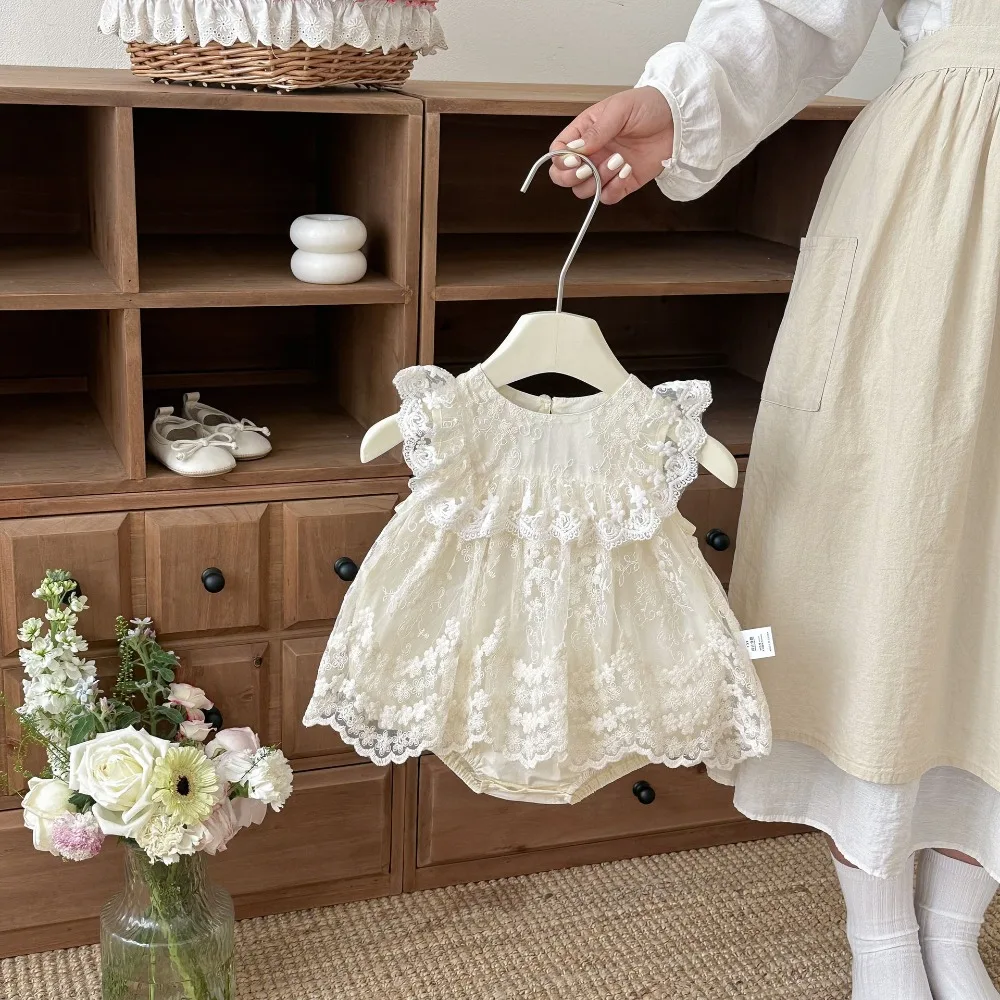 Princess Baby Romper 0-2Years Newborn Girl Sleeveless O-Neck Lace Dress Bodysuit Outfits Birthday Party Summer Clothes
Princess Baby Romper 0-2Years Newborn Girl Sleeveless O-Neck Lace Dress Bodysuit Outfits Birthday Party Summer Clothes