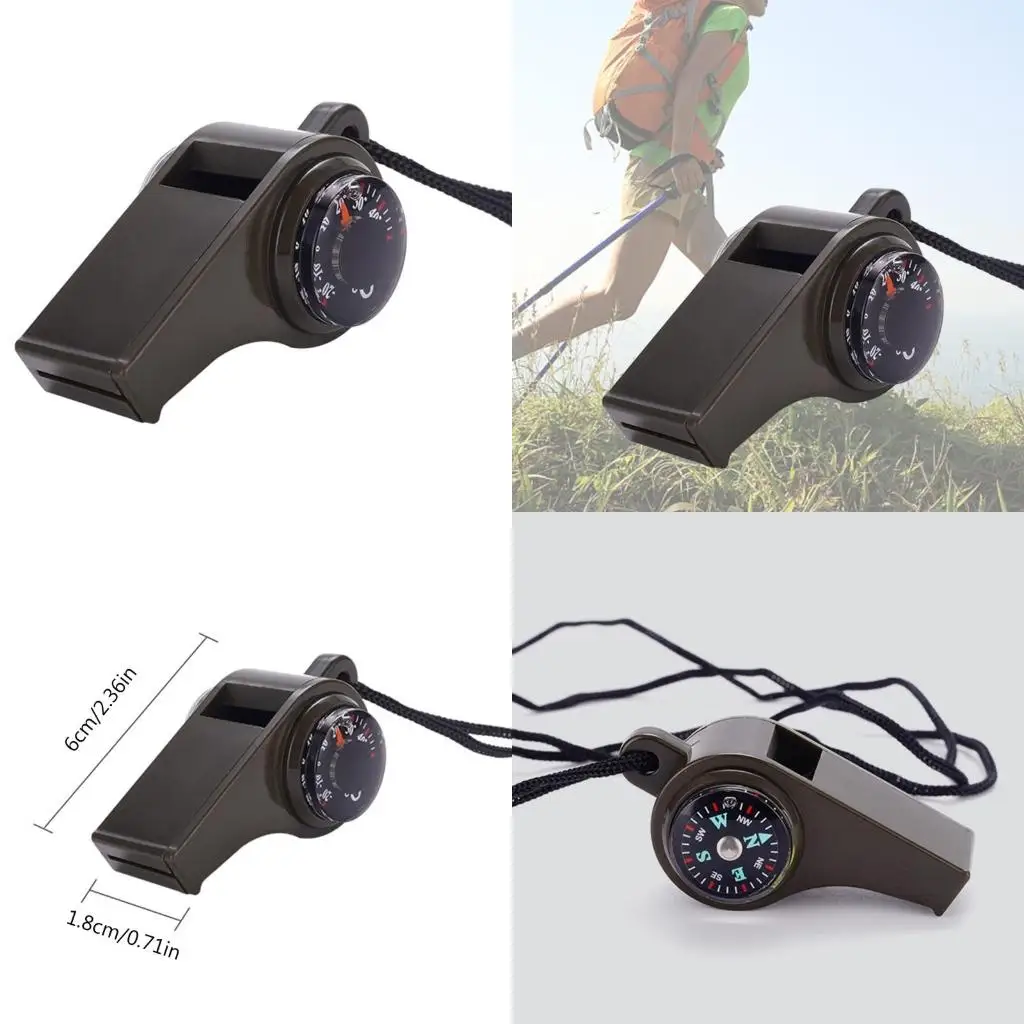 Q39E 3pcs 3 in 1 Survival with Thermometer Loud Safety Hiking Camping Tool
Q39E 3pcs 3 in 1 Survival with Thermometer Loud Safety Hiking Camping Tool