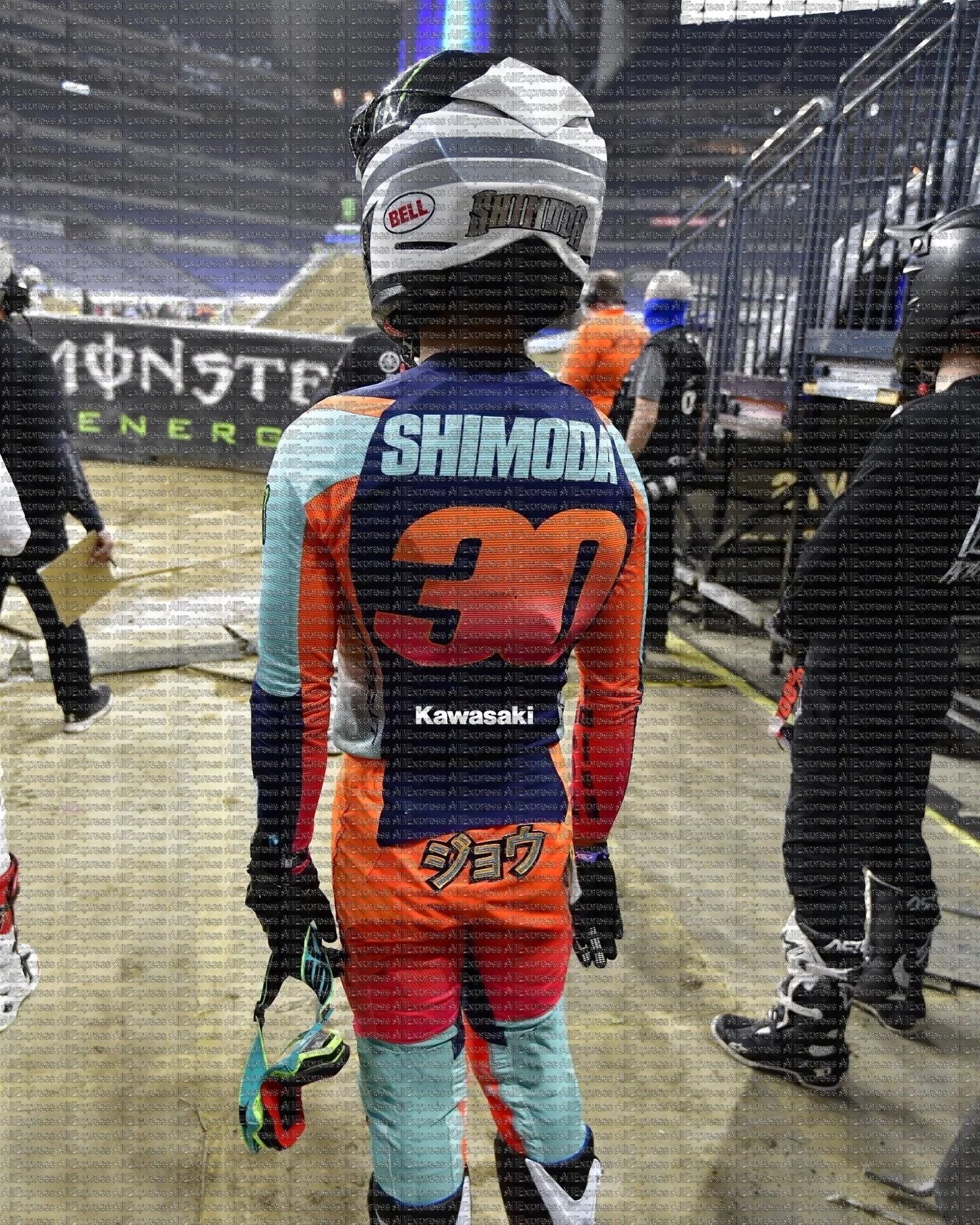 KAWASAKI Motocross Long Sleeve Men's T-Shirt #30 SHIMODA Quick Drying Breathable Gear Off-Road Riders Mountain Bikers Jersey
KAWASAKI Motocross Long Sleeve Men's T-Shirt #30 SHIMODA Quick Drying Breathable Gear Off-Road Riders Mountain Bikers Jersey