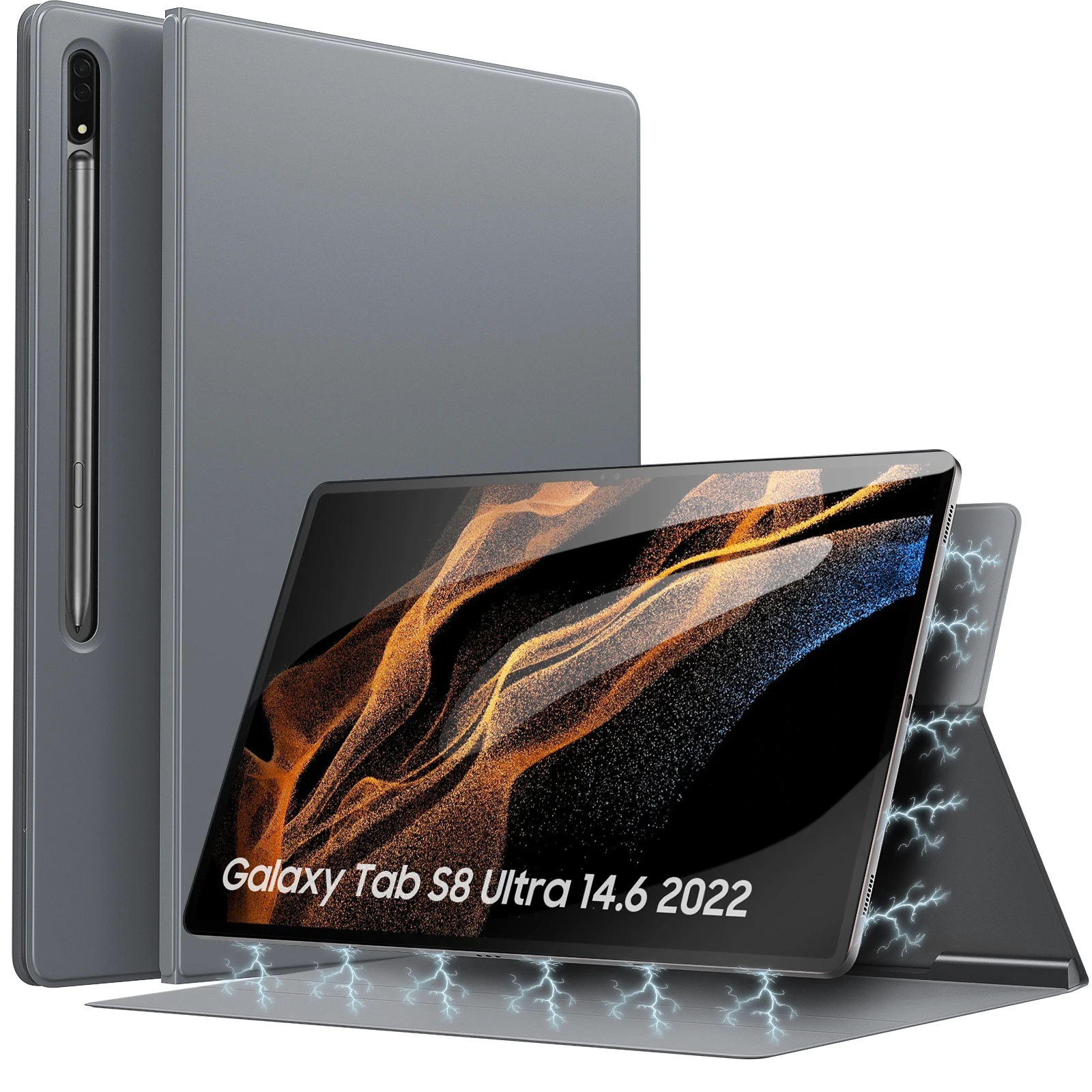 TiMOVO Case for Galaxy Tab S8 Ultra 2022 14.6 Inch Lightweight and Slim Magnetic Case with S-Pen Holder SM-X900 SM-X906
TiMOVO Case for Galaxy Tab S8 Ultra 2022 14.6 Inch Lightweight and Slim Magnetic Case with S-Pen Holder SM-X900 SM-X906