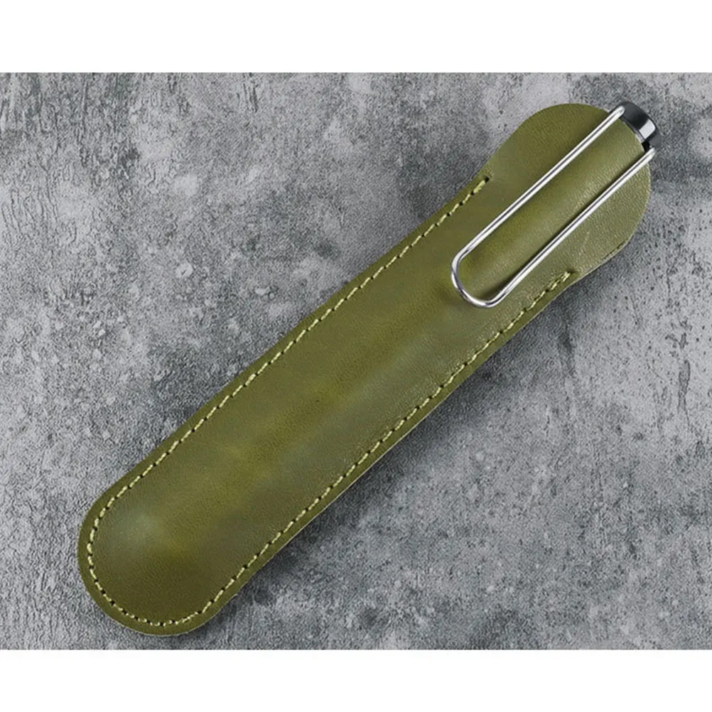 Creative Pen Pouch Holder Single Pencil Bag Pen Case for Fountain Ballpoint Pen Olive Green Large Size
Creative Pen Pouch Holder Single Pencil Bag Pen Case for Fountain Ballpoint Pen Olive Green Large Size