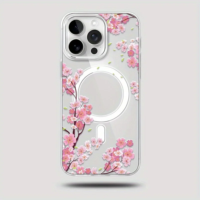 Magnetic large hole pink floral pattern phone case suitable for iPhone 17 16 15 14 13 12 11 Pro/Max/Plus anti drop back cover
Magnetic large hole pink floral pattern phone case suitable for iPhone 17 16 15 14 13 12 11 Pro/Max/Plus anti drop back cover