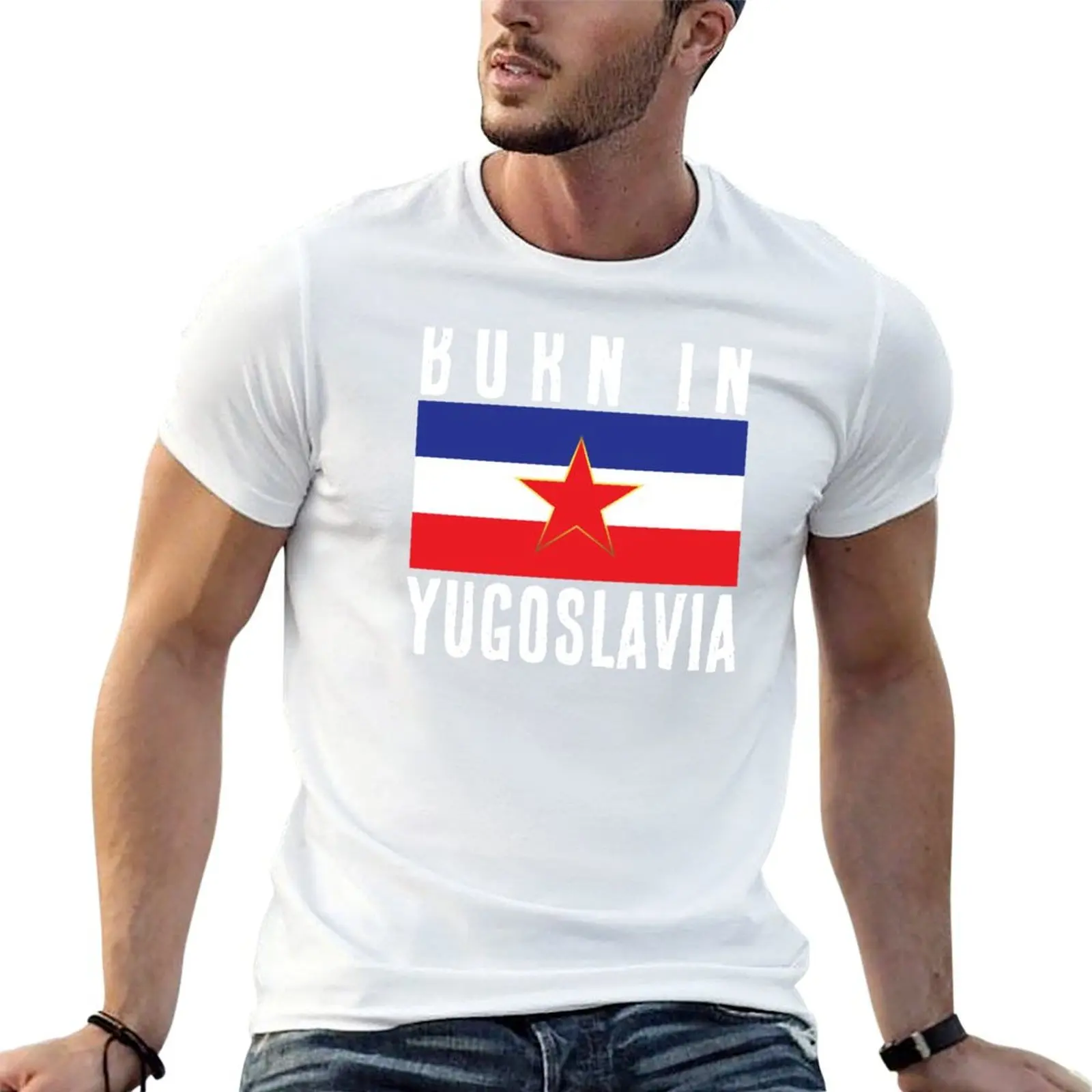 Born In Ex Yugoslavia Jugoslavija SFRJ Grb Zastava T-Shirt cotton t shirts high quality t shirt man cotton T-Shirt
Born In Ex Yugoslavia Jugoslavija SFRJ Grb Zastava T-Shirt cotton t shirts high quality t shirt man cotton T-Shirt