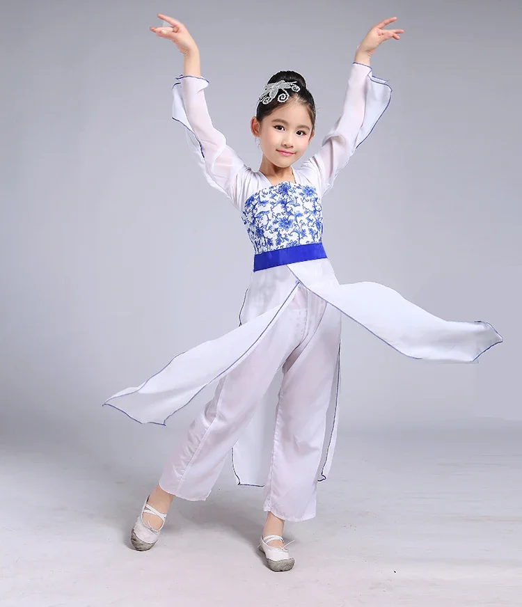 New Arrived White Children Wear Costumes Classical Dance Yangko Dance Girls Clothing Modern National Dance Costume
New Arrived White Children Wear Costumes Classical Dance Yangko Dance Girls Clothing Modern National Dance Costume