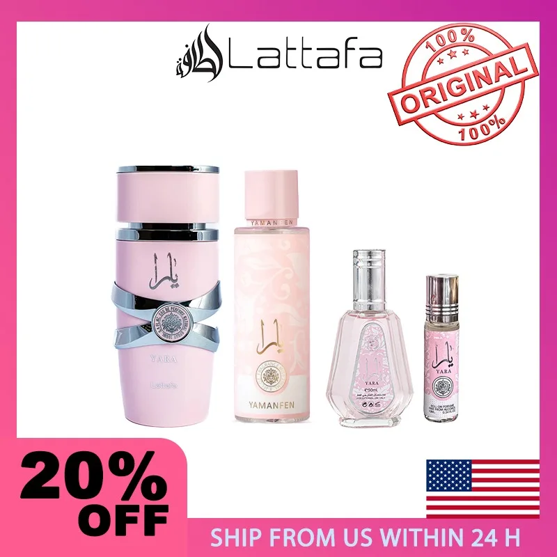 LATTAFA YARA 10ml+50ml+100ml set Perfume Roller for Women Eau De Parfum Spray Female Long-Lasting Fragrance Set
LATTAFA YARA 10ml+50ml+100ml set Perfume Roller for Women Eau De Parfum Spray Female Long-Lasting Fragrance Set