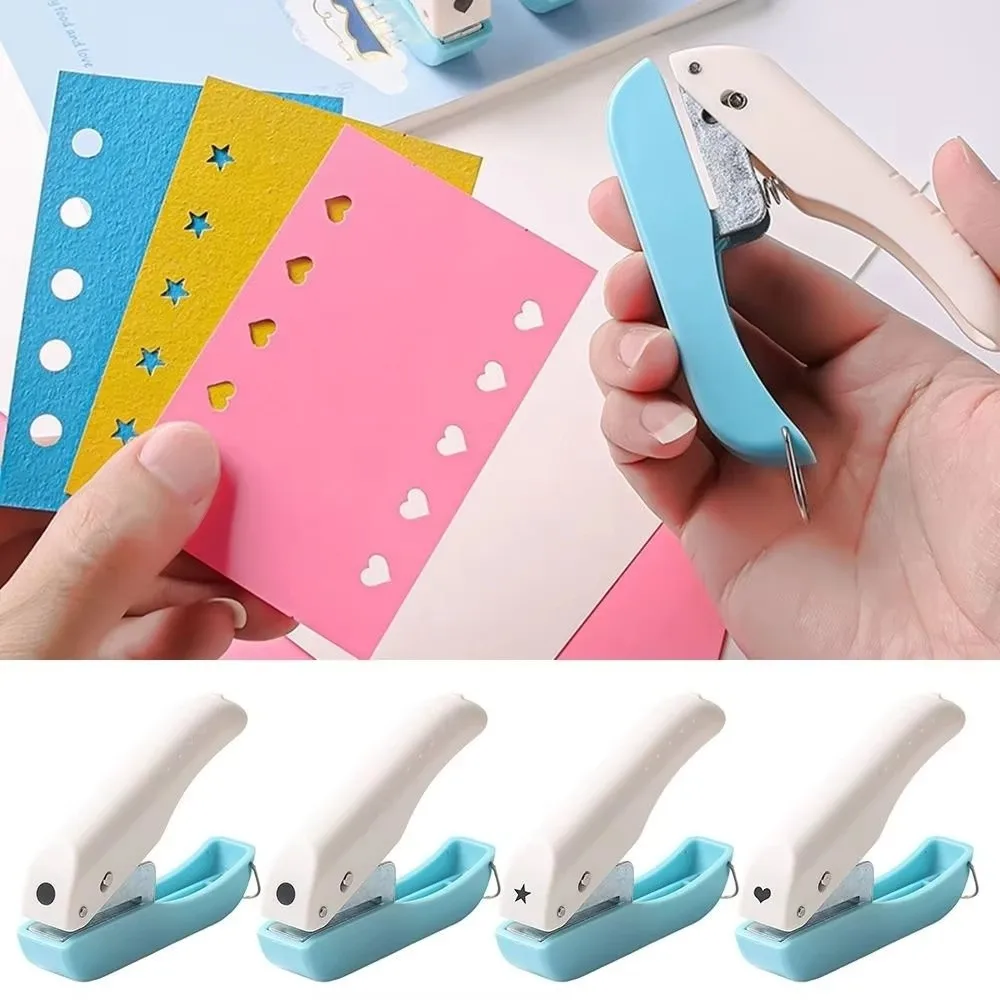 Press-Type Page Punch Embosser Aesthetic Labor-Saving Shape Hole Punch Circle Heart Star Shape Handheld Punch Scrapbook Making
Press-Type Page Punch Embosser Aesthetic Labor-Saving Shape Hole Punch Circle Heart Star Shape Handheld Punch Scrapbook Making