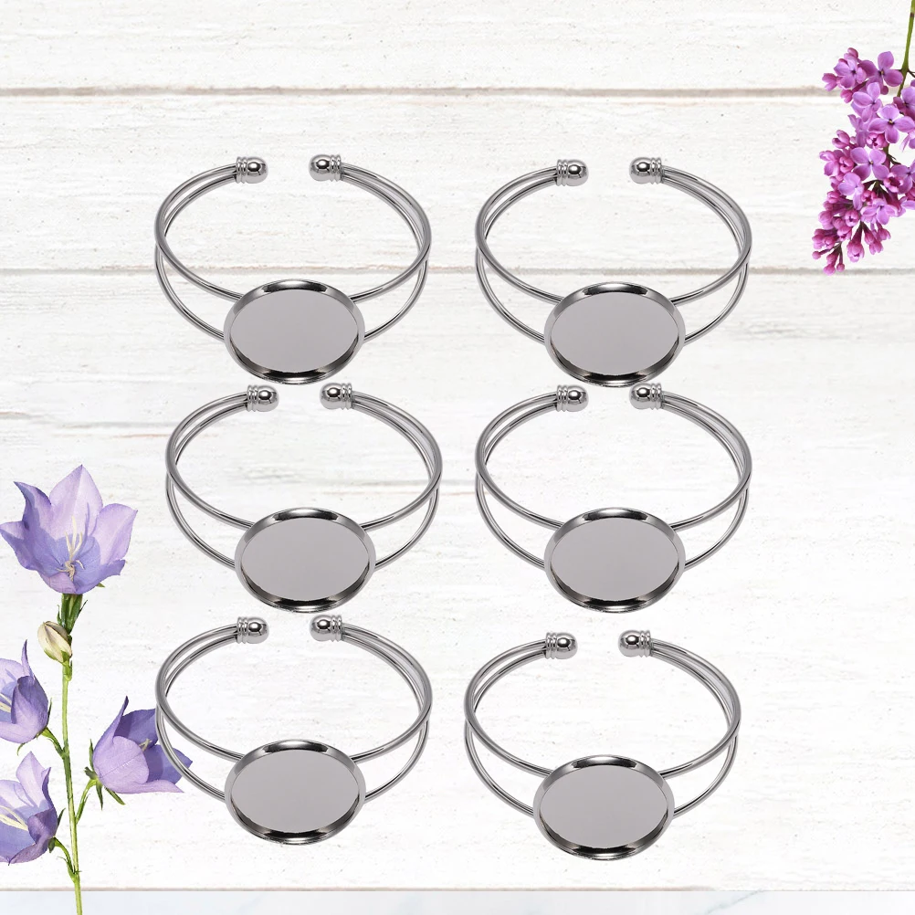 6pcs 20Mm Round Copper Bracelet Trays Durable Metal Diy Jewelry Making Resin Crafts Customizable Accessories For Women Cameo
6pcs 20Mm Round Copper Bracelet Trays Durable Metal Diy Jewelry Making Resin Crafts Customizable Accessories For Women Cameo