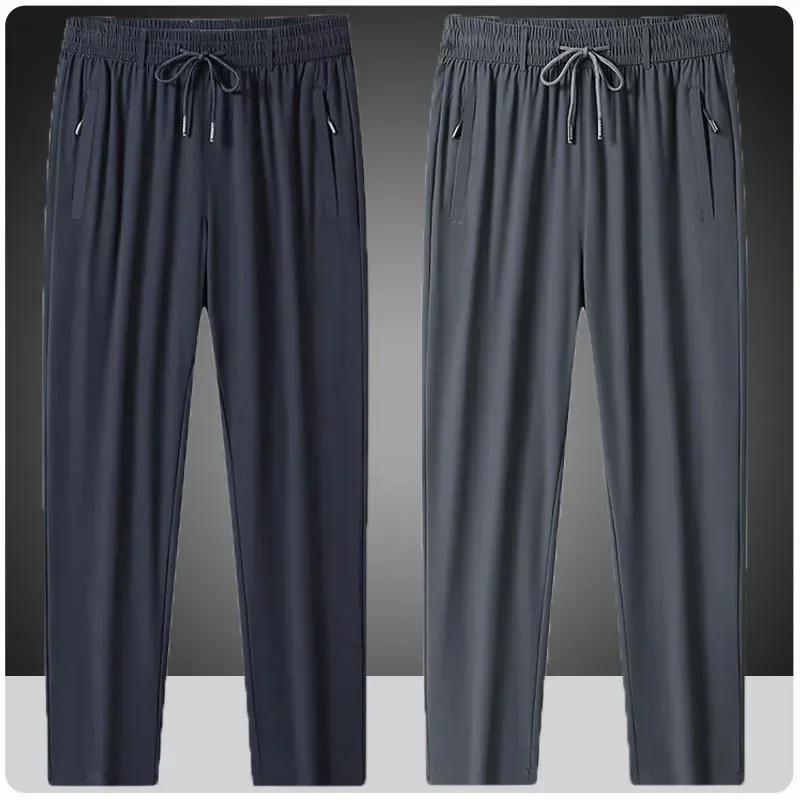 Plus Size 7XL 8XL 9XL Summer Ice Silk Sweatpants Men's High Quality Gym Joggers Running Quick Drying Sports Pants Men Trousers
Plus Size 7XL 8XL 9XL Summer Ice Silk Sweatpants Men's High Quality Gym Joggers Running Quick Drying Sports Pants Men Trousers