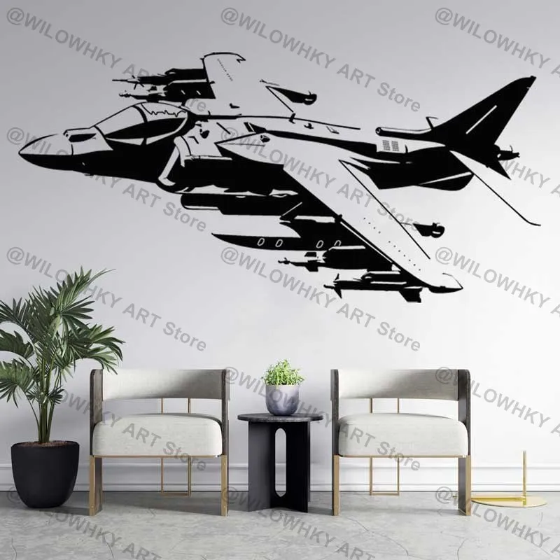 Hawker Siddeley Harrier AV-8 VTOL Fighter Military Academy Teen Kids Weapons Fans Home Bedroom Decor Vinyl Wall Decal Mural Gift
Hawker Siddeley Harrier AV-8 VTOL Fighter Military Academy Teen Kids Weapons Fans Home Bedroom Decor Vinyl Wall Decal Mural Gift