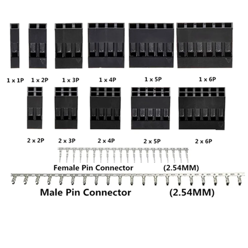 【2025 NEWLY】1240Pcs Dupont Connector 2.54Mm,Dupont Cable Jumper Wire Pin Header Housing Kit,Male Crimp Pins+Female Pin Connector
【2025 NEWLY】1240Pcs Dupont Connector 2.54Mm,Dupont Cable Jumper Wire Pin Header Housing Kit,Male Crimp Pins+Female Pin Connector
