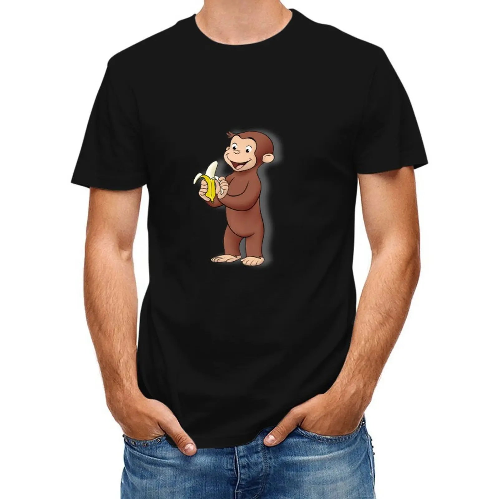 Curious George T-Shirt aesthetic clothes funny shirt cotton valentines clothes anime shirt Men's t-shirt
Curious George T-Shirt aesthetic clothes funny shirt cotton valentines clothes anime shirt Men's t-shirt