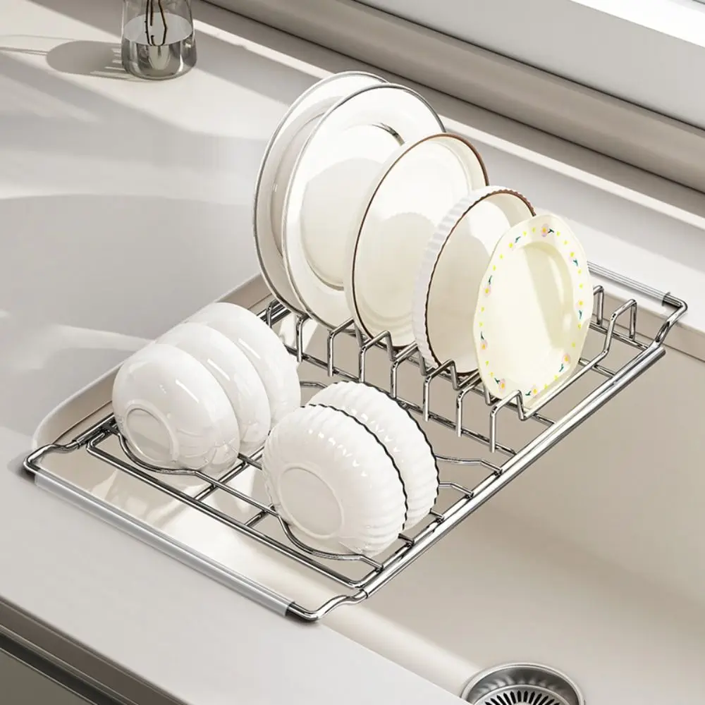 Stainless Steel Expandable Dish Rack Rustproof Adjustable Kitchen Sink Organizer Fruit Drainer Rectangular Bowl Drain Shelf
Stainless Steel Expandable Dish Rack Rustproof Adjustable Kitchen Sink Organizer Fruit Drainer Rectangular Bowl Drain Shelf