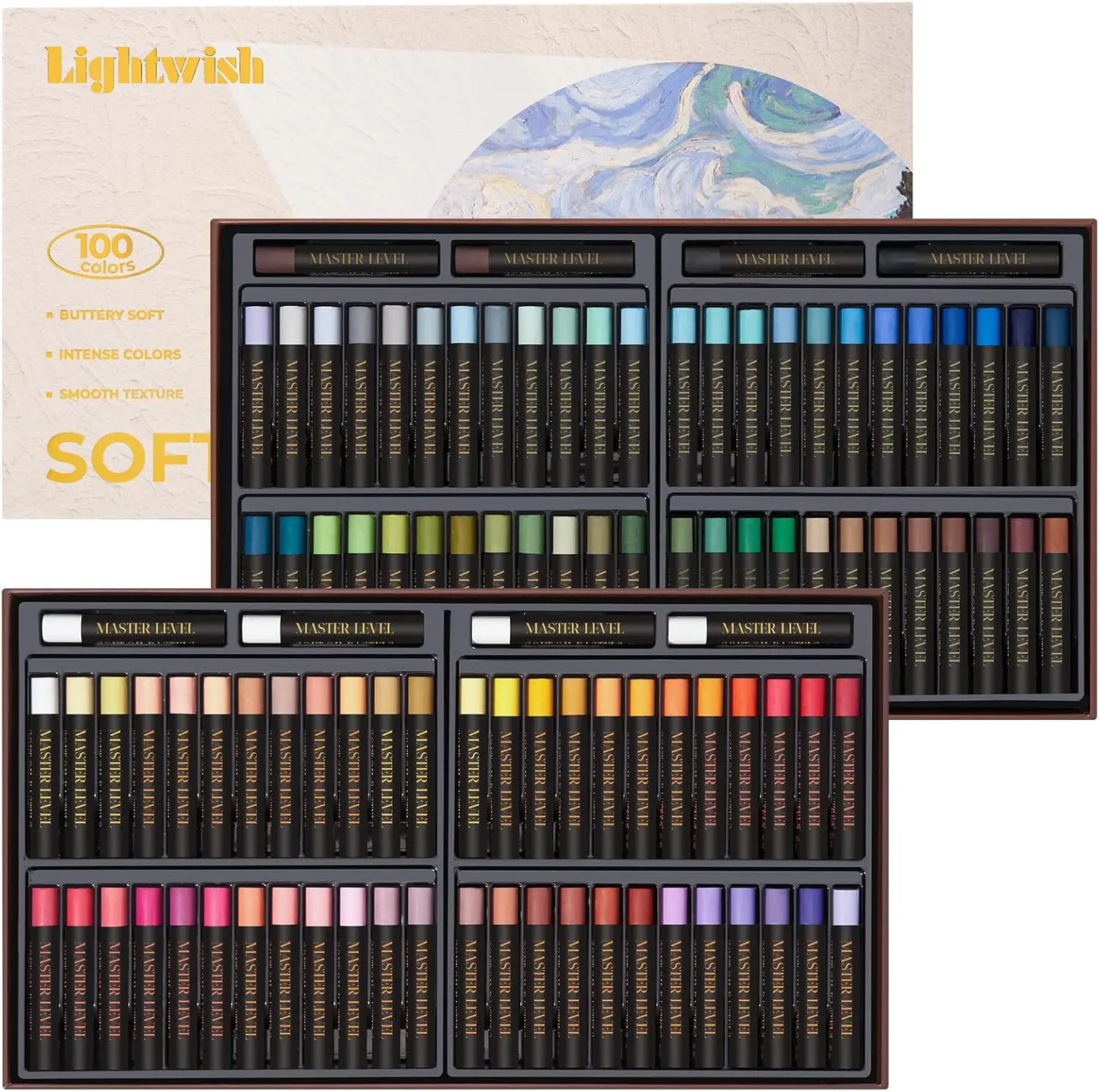 Professional Oil Pastels Set of 104, Vibrant Colors for Blending and Shading, Creamy Artist Supplies
Professional Oil Pastels Set of 104, Vibrant Colors for Blending and Shading, Creamy Artist Supplies