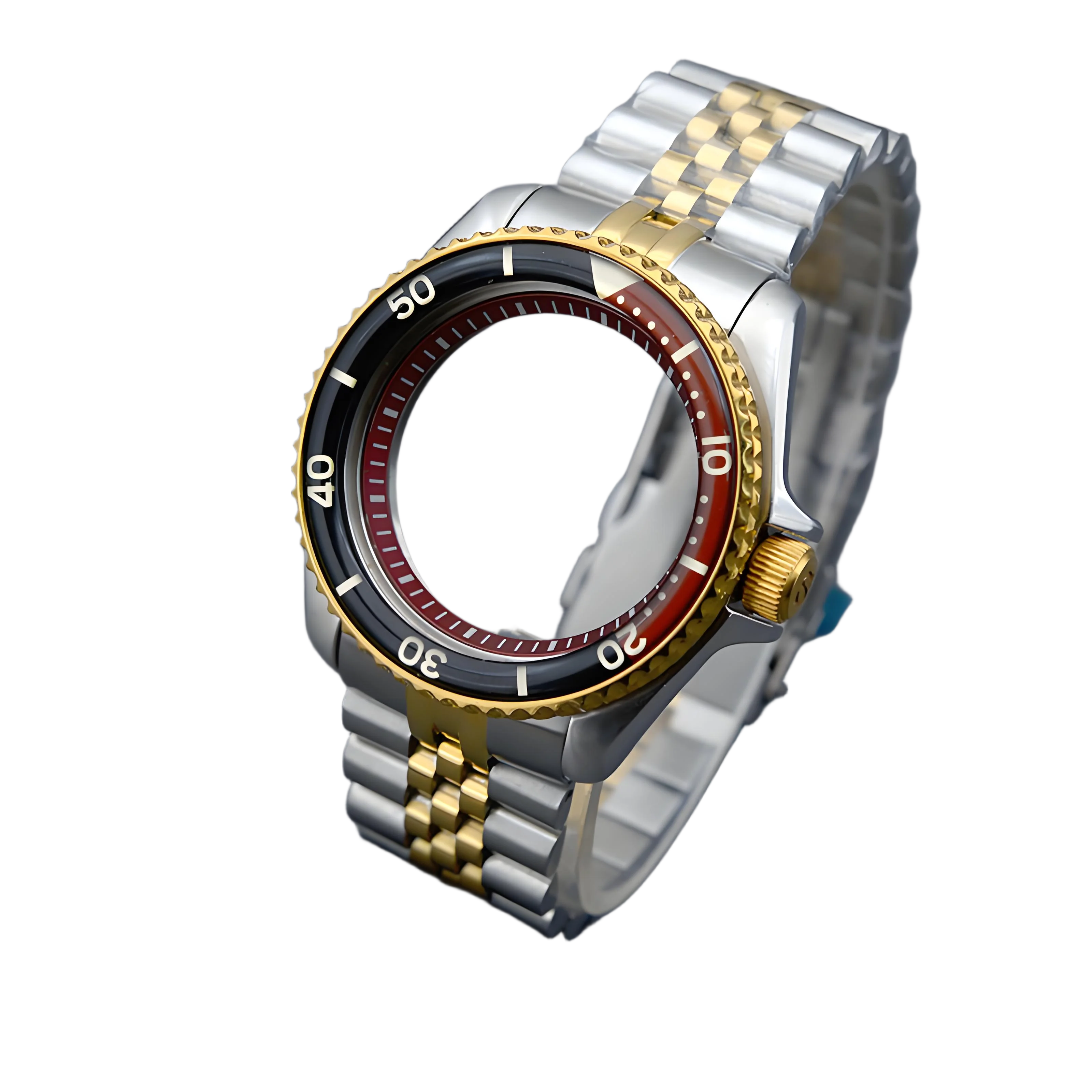 Gold Silver SKX007 Diver Watch Case & Bracelet Set for NH34 NH35 NH36 Automatic Movement Sapphire Crystal 200M Water Resistant
Gold Silver SKX007 Diver Watch Case & Bracelet Set for NH34 NH35 NH36 Automatic Movement Sapphire Crystal 200M Water Resistant