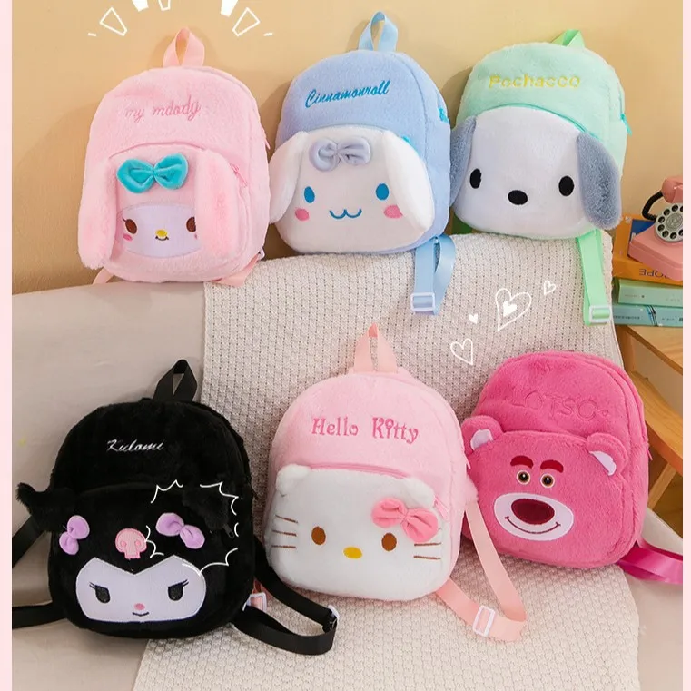 Милый плюшевый рюкзак Hello Kitty My Melody Kuromi, школьный рюкзак в стиле аниме, детский рюкзак Kawaii, модный подарок для косплея
Милый плюшевый рюкзак Hello Kitty My Melody Kuromi, школьный рюкзак в стиле аниме, детский рюкзак Kawaii, модный подарок для косплея