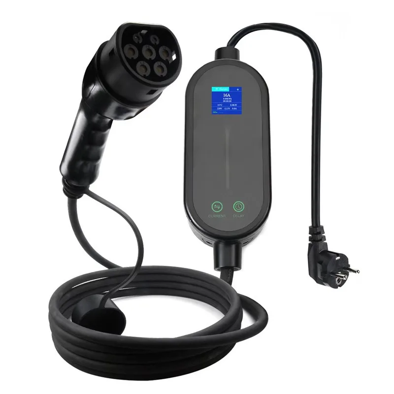 16ALCD Indicator Light Electric Vehicle Portable Charging Pile Household Car Charger Adjustable Current Scheduled Time AC220V
16ALCD Indicator Light Electric Vehicle Portable Charging Pile Household Car Charger Adjustable Current Scheduled Time AC220V