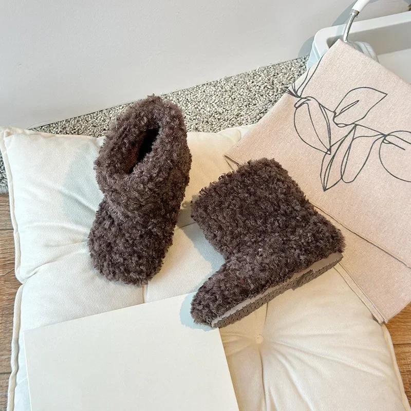 Kids Fashion Boots Boys Girls Boots Fleece Soft Sole Non-slip for Winter 2024 Brand New Children Thermal Boots Solid Color Trend
Kids Fashion Boots Boys Girls Boots Fleece Soft Sole Non-slip for Winter 2024 Brand New Children Thermal Boots Solid Color Trend
