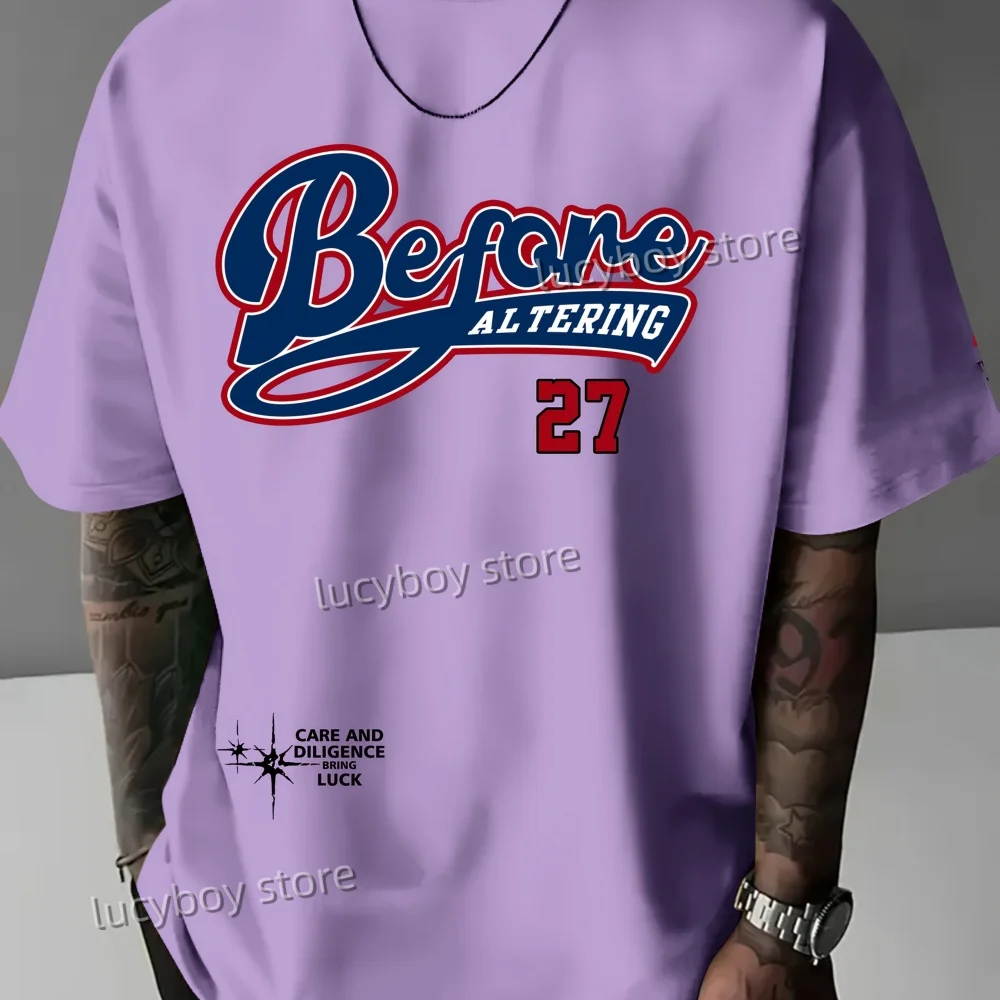 2025 No.27 BEFORE Print Mens Jersey T-shirt Man Short Sleeve Sport Football T-Shirt Vintage Oversize Striped Tees Men Clothing
2025 No.27 BEFORE Print Mens Jersey T-shirt Man Short Sleeve Sport Football T-Shirt Vintage Oversize Striped Tees Men Clothing