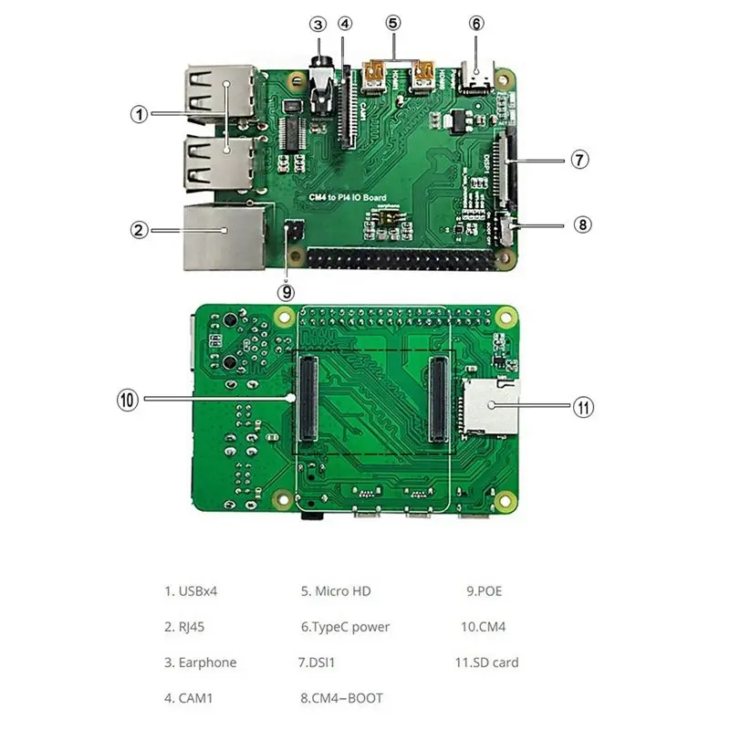 AB30 CM4 to PI4B Adapter Expansion Board+Metal Case+Fan Kit for Raspberry Pie CM4 IO Backplane CM4 to 4B Interface Expansion
AB30 CM4 to PI4B Adapter Expansion Board+Metal Case+Fan Kit for Raspberry Pie CM4 IO Backplane CM4 to 4B Interface Expansion