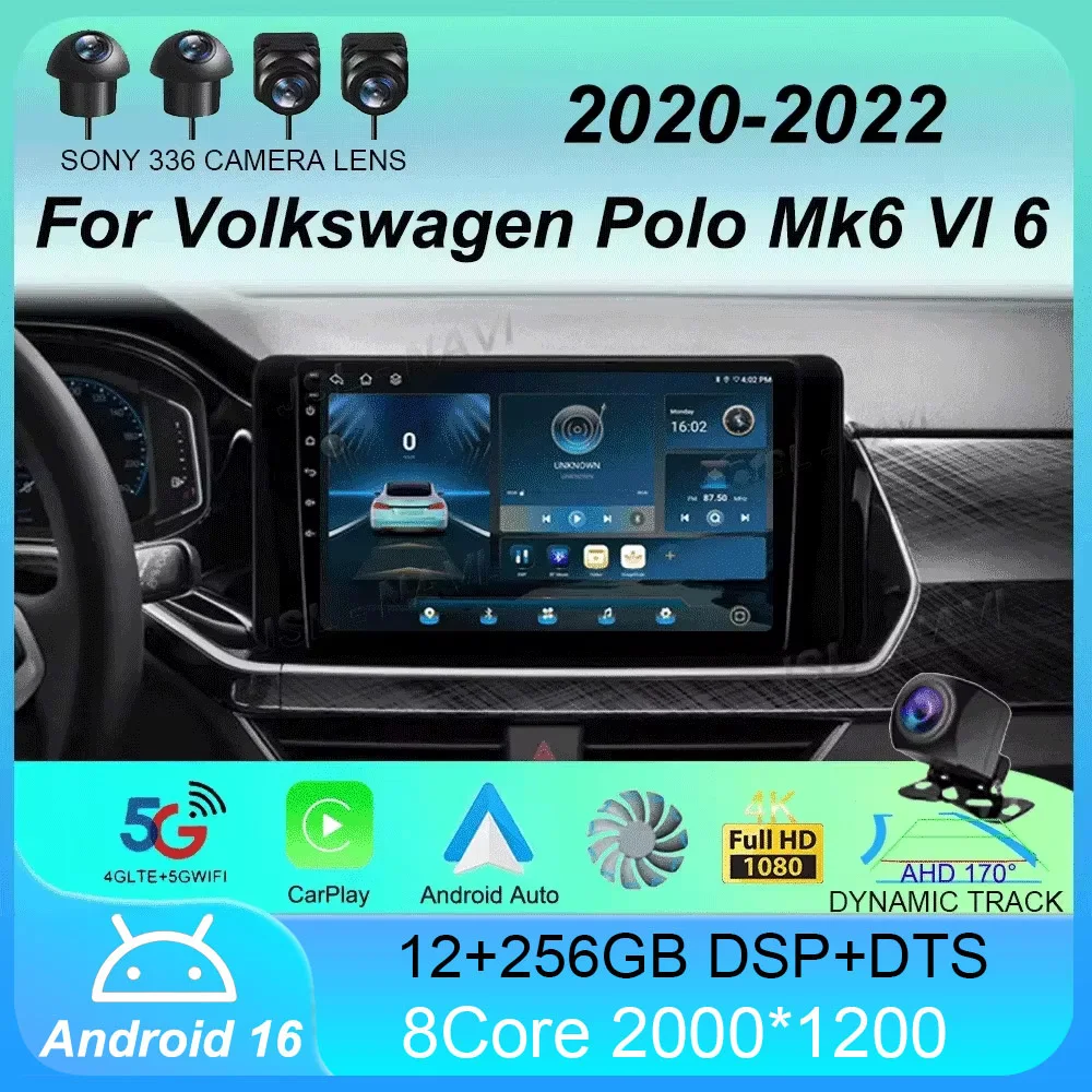 Автомагнитола Android 16 для Volkswagen Polo Mk6 VI 6 2020-2022, мультимедийный видеоплеер, навигация GPS, без 2DIN DVD
Автомагнитола Android 16 для Volkswagen Polo Mk6 VI 6 2020-2022, мультимедийный видеоплеер, навигация GPS, без 2DIN DVD