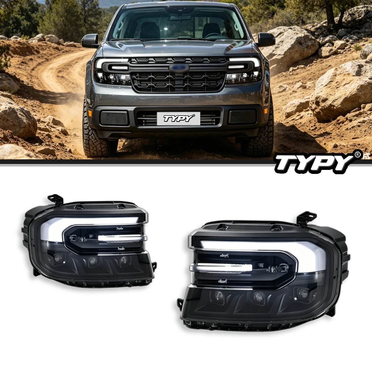 TYPY LED Headlight With Dynamic Turn Signal For 2022-2024 Ford Maverick High Compatibility Plug And Play High Precision
TYPY LED Headlight With Dynamic Turn Signal For 2022-2024 Ford Maverick High Compatibility Plug And Play High Precision