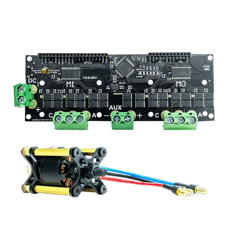 Makerbase FOC BLDC Dual Motor AGV Servo Controller Board MKS XDRIVE Xdrive3.6 56V - Odrve V3.6 Based High-Precision Kits
Makerbase FOC BLDC Dual Motor AGV Servo Controller Board MKS XDRIVE Xdrive3.6 56V - Odrve V3.6 Based High-Precision Kits