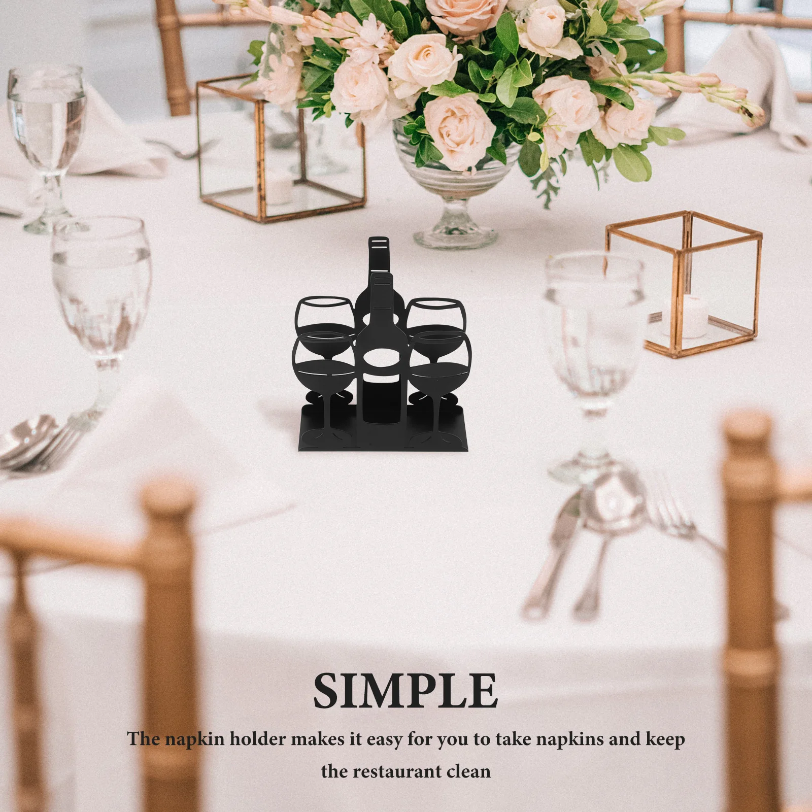 Freestanding Metal Napkin Holder Wine Glass Design Stainless Steel Tabletop Tissue Dispenser for Kitchen Bathroom Dining Room
Freestanding Metal Napkin Holder Wine Glass Design Stainless Steel Tabletop Tissue Dispenser for Kitchen Bathroom Dining Room