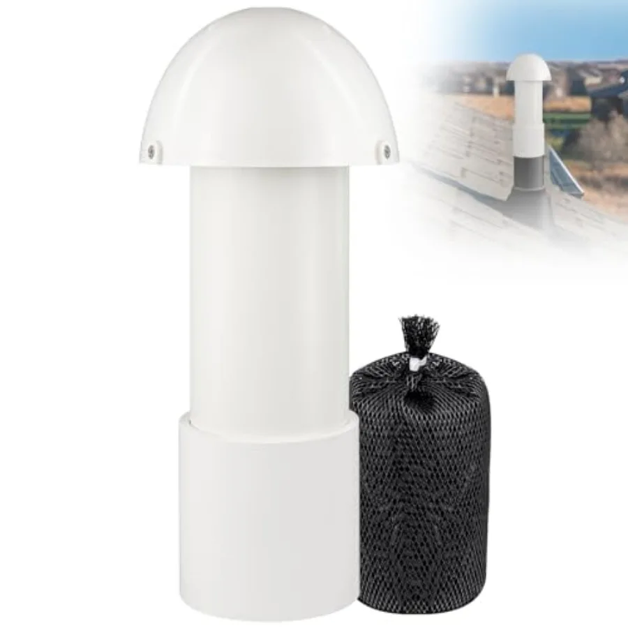 3 Inch Vent Stack Pipe Filter, Sewer Vent Filter Septic Tank Roof Vent Filters Cap for PVC Plastic Pipes Plumbing Air Exhaust,
3 Inch Vent Stack Pipe Filter, Sewer Vent Filter Septic Tank Roof Vent Filters Cap for PVC Plastic Pipes Plumbing Air Exhaust,