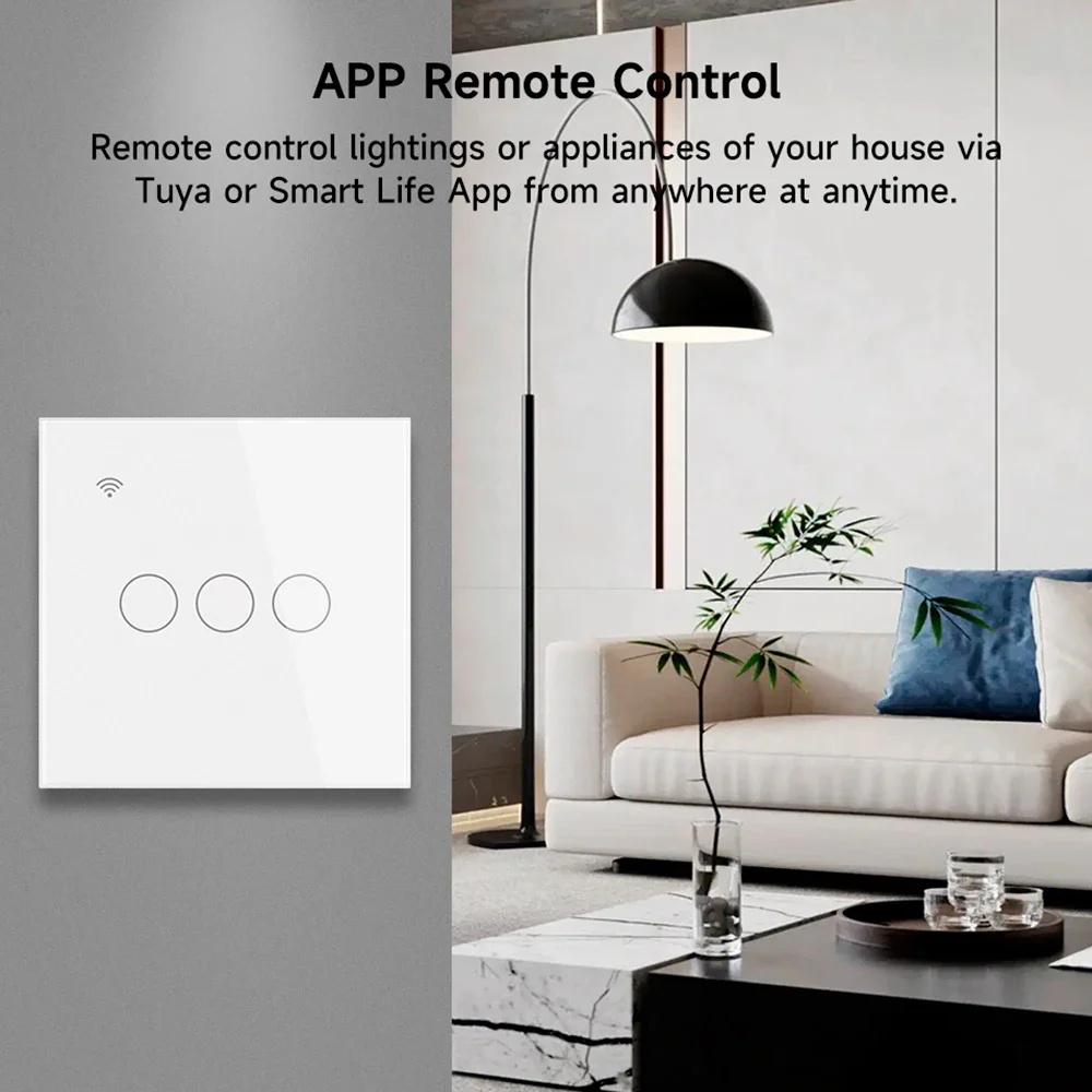 Tuya ZigBee Wall Touch Smart Light Switch With Neutral/No Neutral Wire Capacitor Smart Life/Tuya Works with Alexa Google Home
Tuya ZigBee Wall Touch Smart Light Switch With Neutral/No Neutral Wire Capacitor Smart Life/Tuya Works with Alexa Google Home